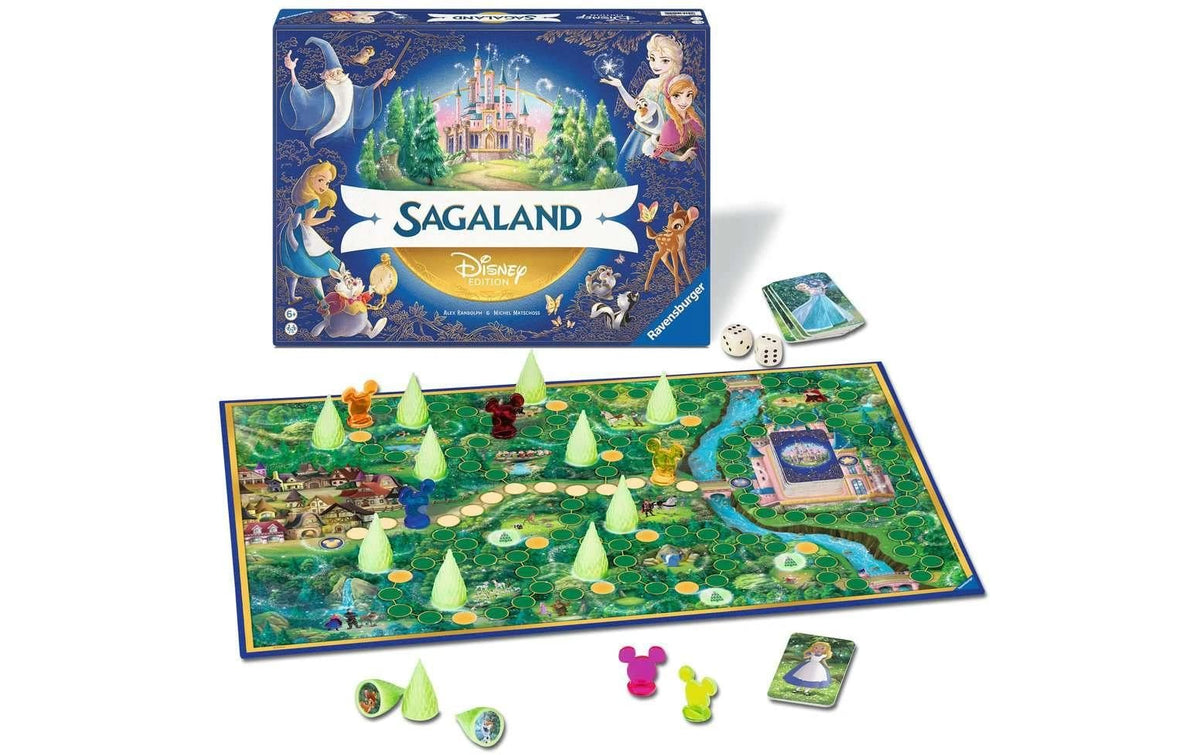 Ravensburger Disney Sagaland – Brettspiel, 2–6 Spieler, ab 6 Jahren, 30 Min., mehrsprachig