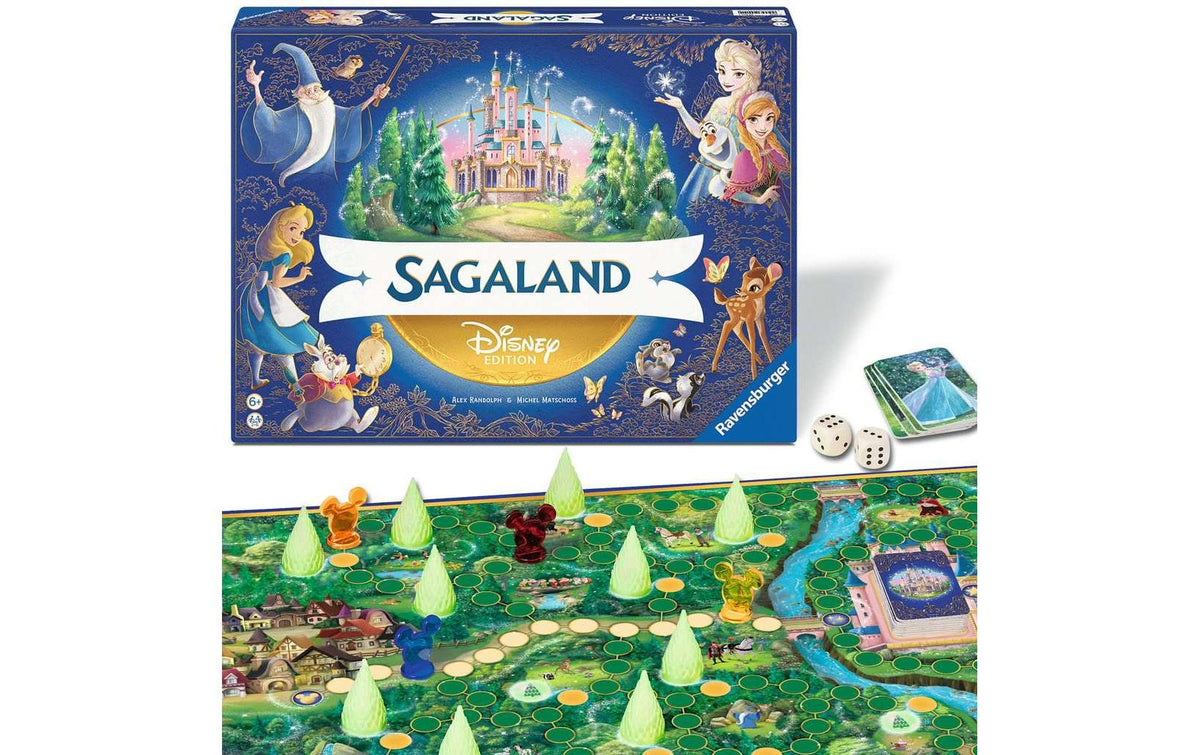 Ravensburger Disney Sagaland – Brettspiel, 2–6 Spieler, ab 6 Jahren, 30 Min., mehrsprachig