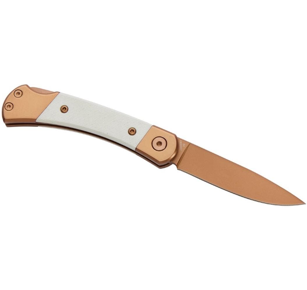 Herbertz Klappmesser 65 mm, Lock-Back, Roségold