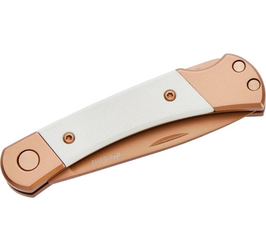 Herbertz Klappmesser 65 mm, Lock-Back, Roségold