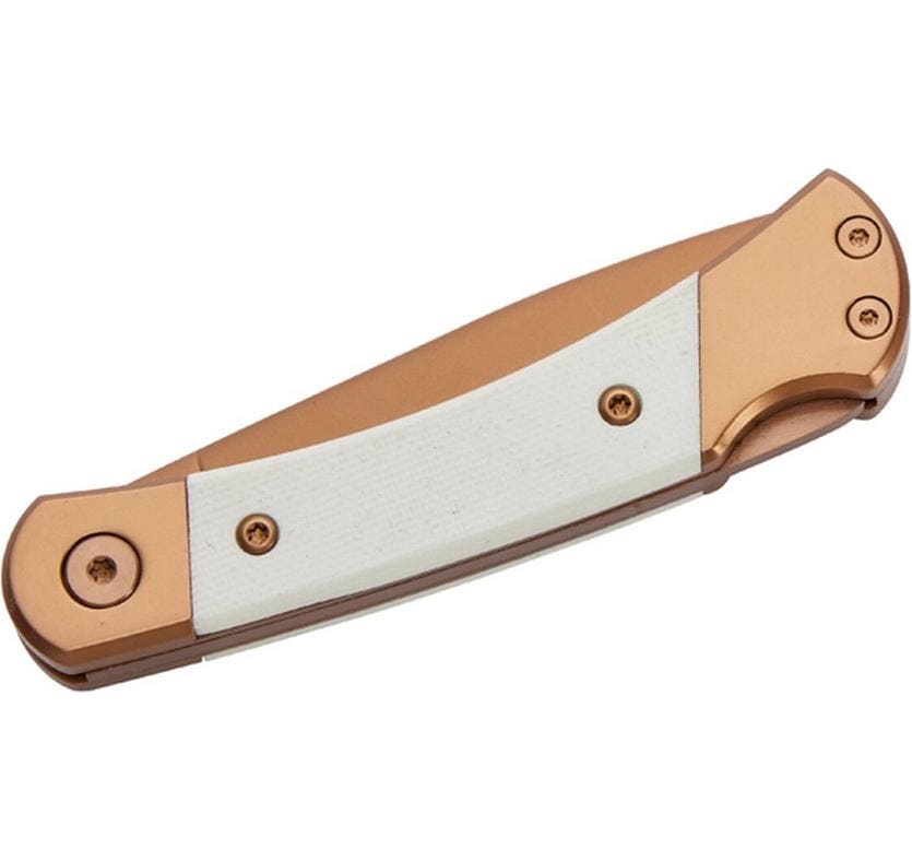 Herbertz Klappmesser 65 mm, Lock-Back, Roségold