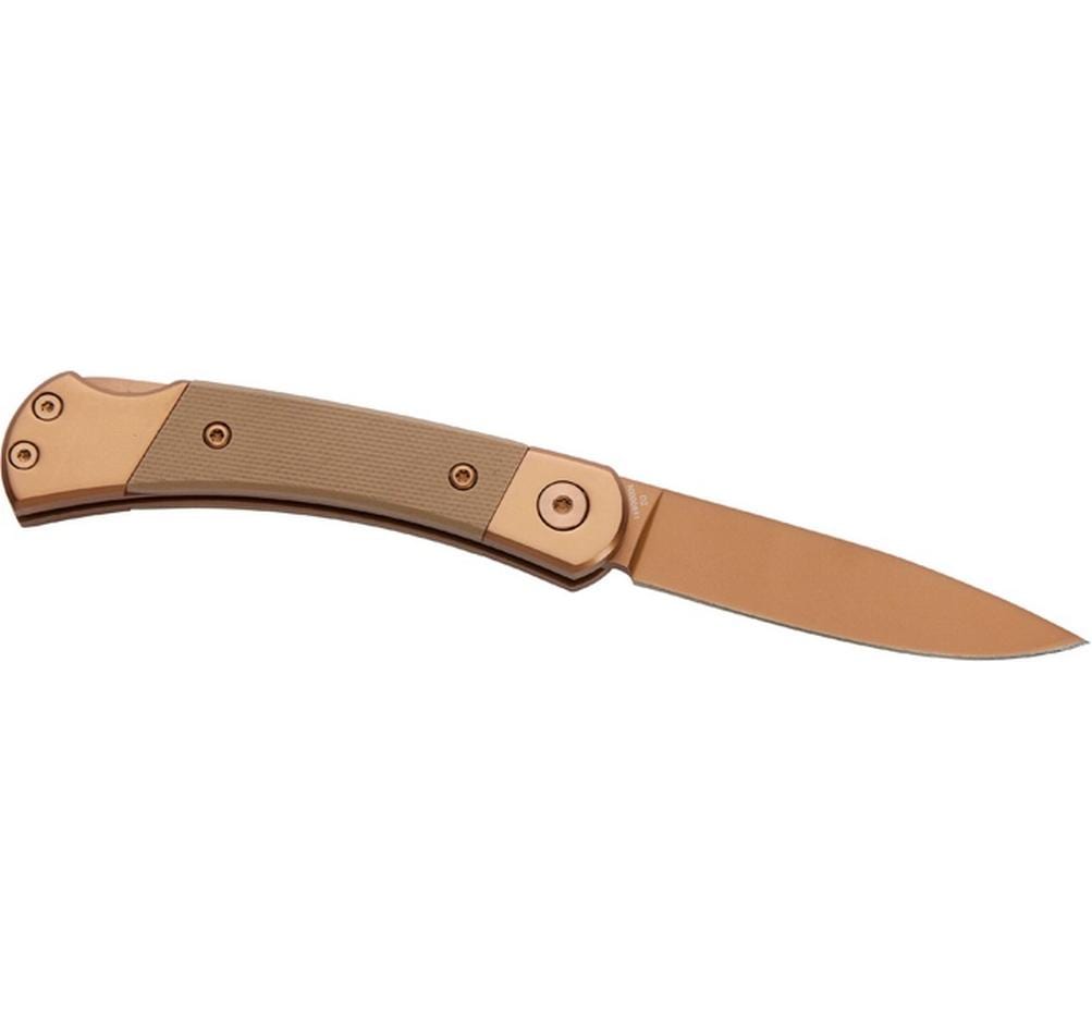 Herbertz Klappmesser 65 mm, Kunststoff, Lock-Back-Verriegelung, Beige