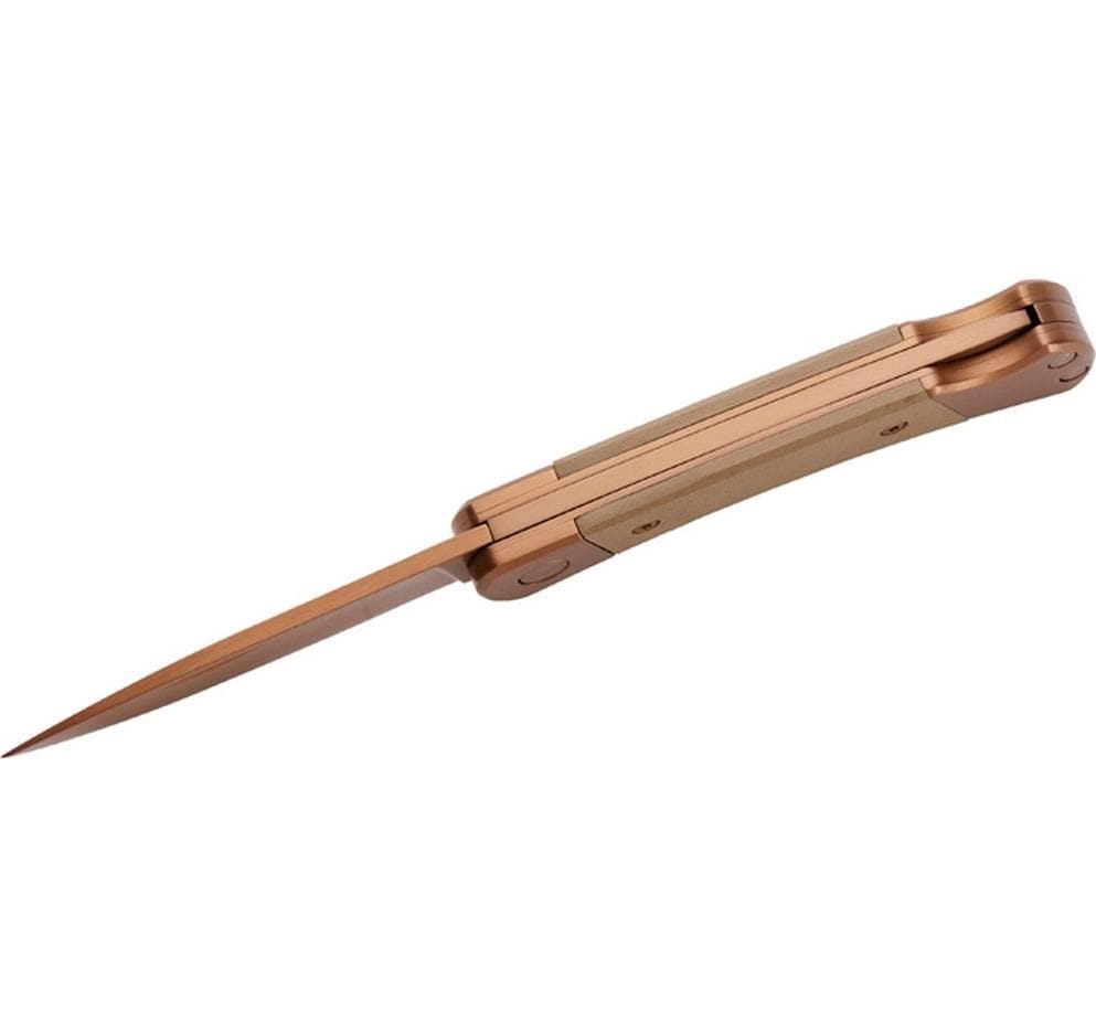 Herbertz Klappmesser 65 mm, Kunststoff, Lock-Back-Verriegelung, Beige