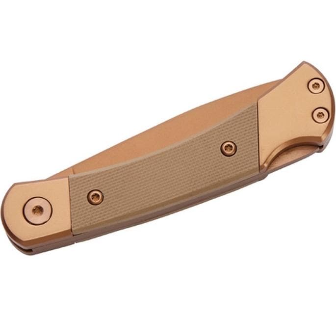 Herbertz Klappmesser 65 mm, Kunststoff, Lock-Back-Verriegelung, Beige