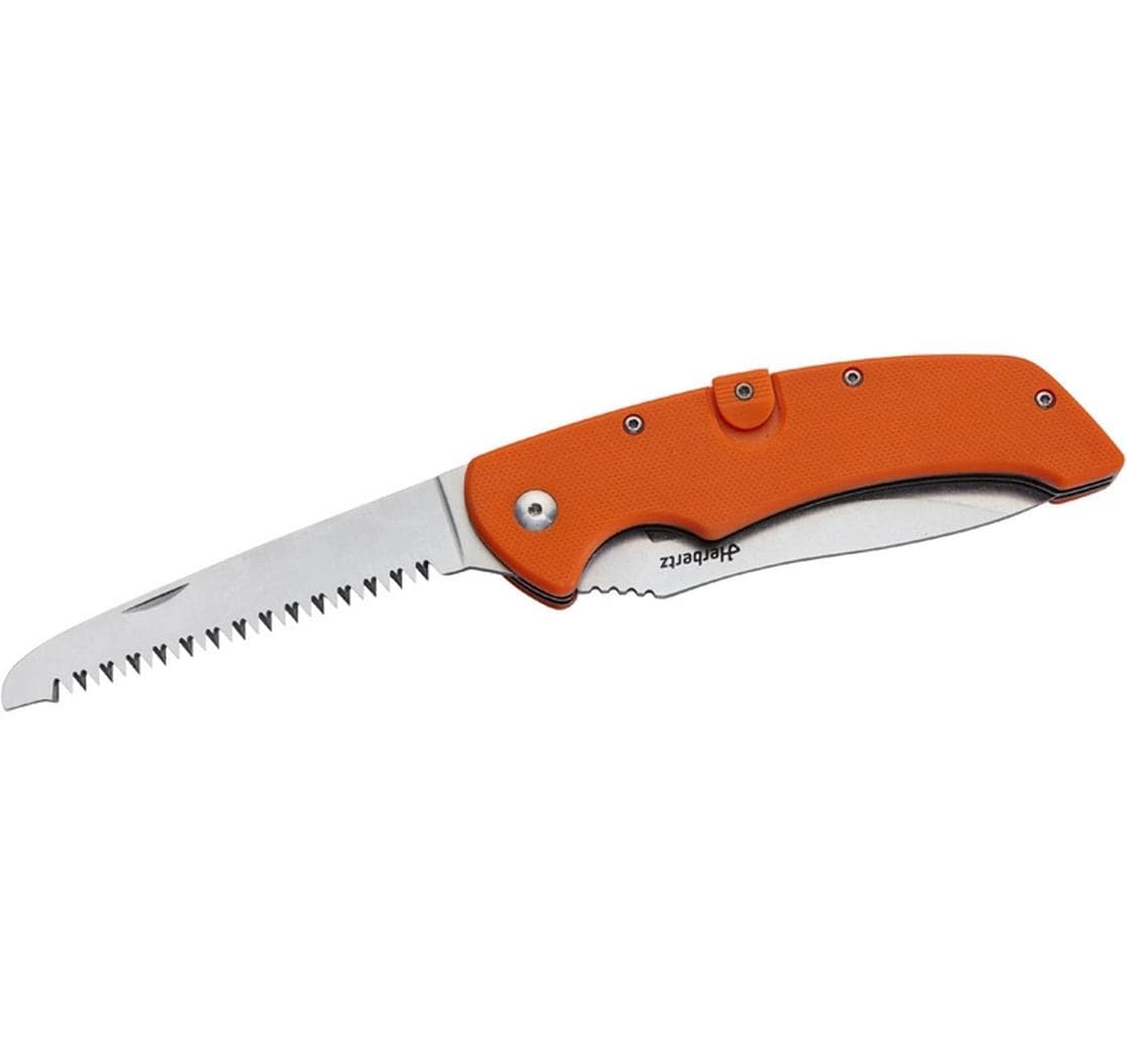 Herbertz Klappmesser 90 mm, Kunststoff, Lock-Back, Orange