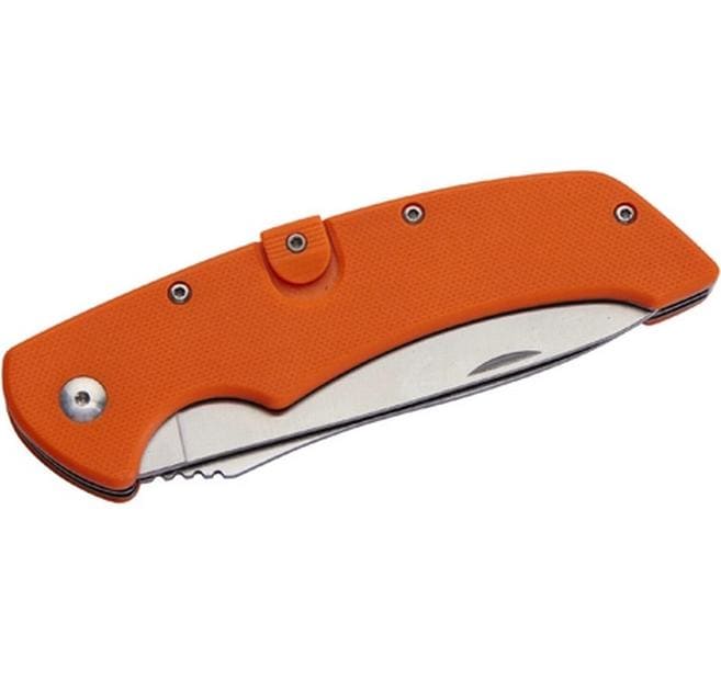 Herbertz Klappmesser 90 mm, Kunststoff, Lock-Back, Orange