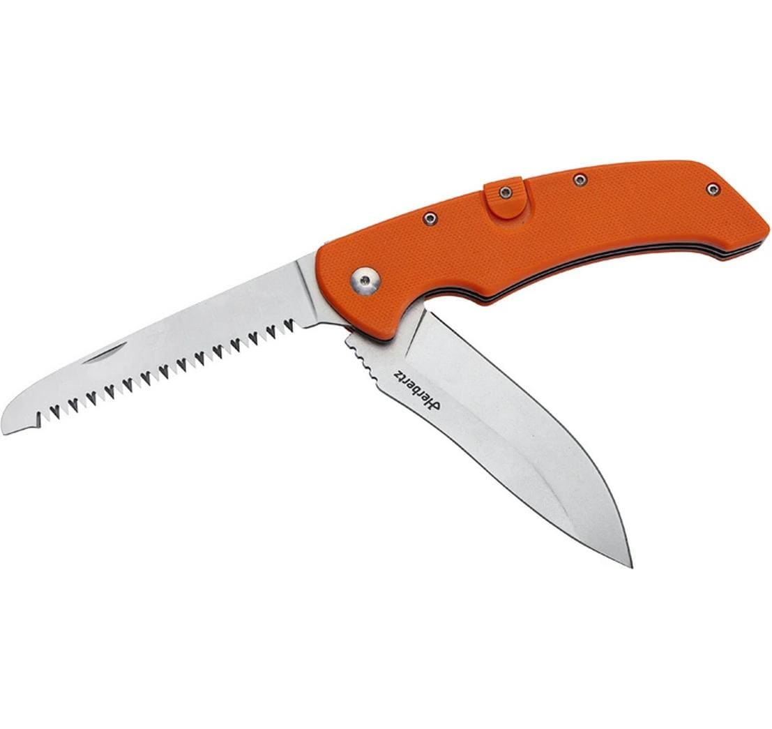 Herbertz Klappmesser 90 mm, Kunststoff, Lock-Back, Orange