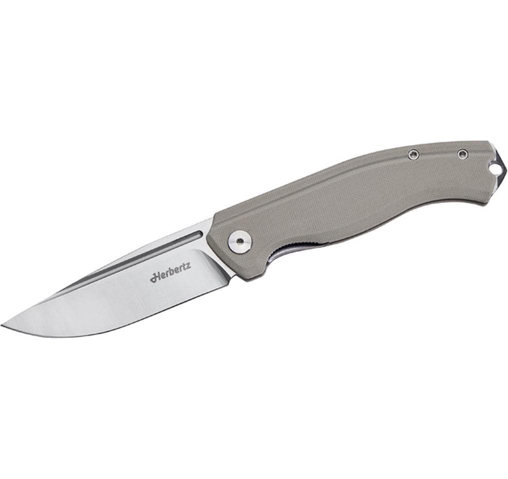 Herbertz Klappmesser 82 mm, Liner-Lock, Grau