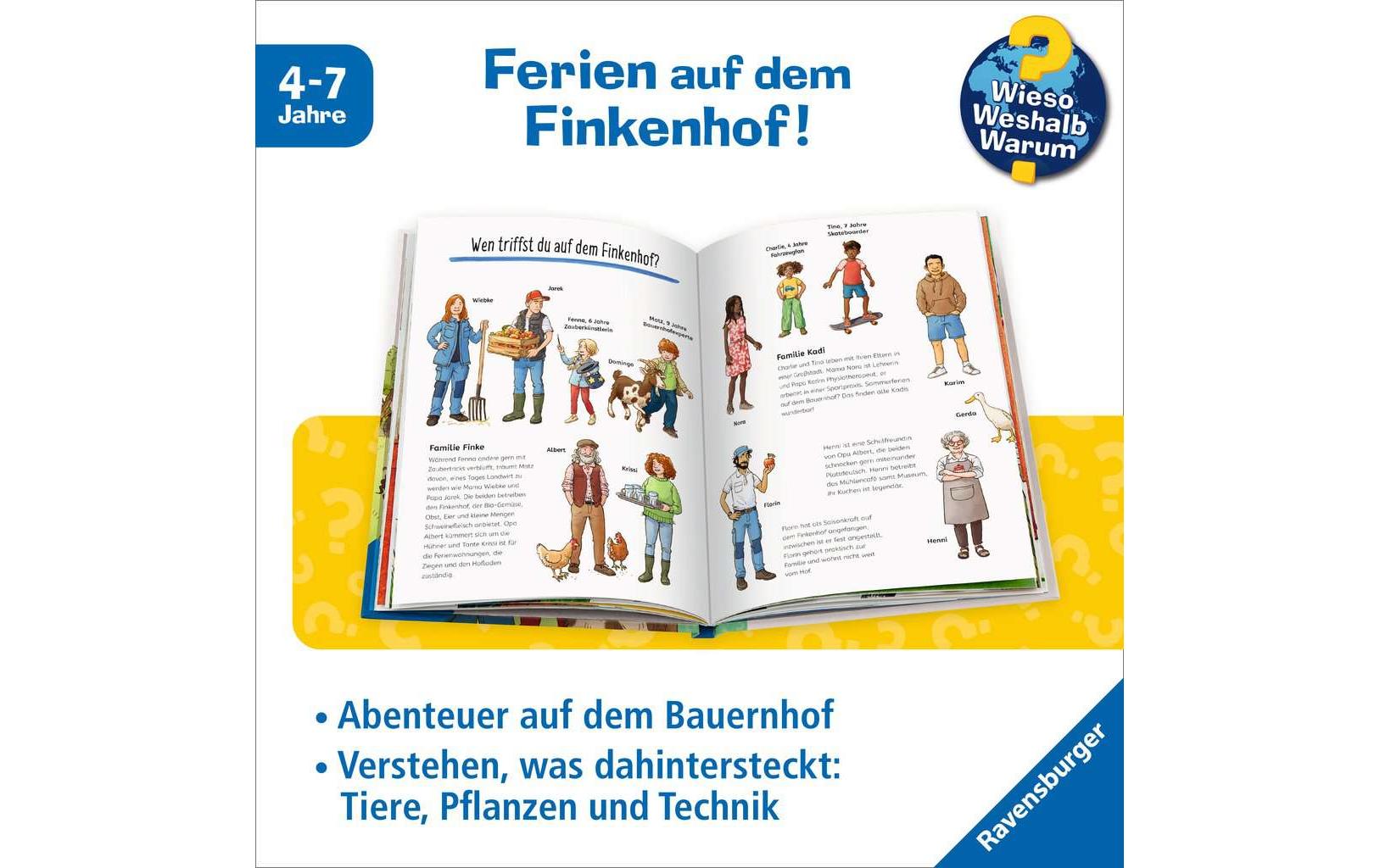 Ravensburger Buch – WWWVorlesen4: Bauernhof, Hardcover, 144 Seiten, Deutsch, ab 4 Jahren