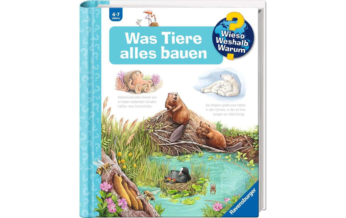 Ravensburger Buch – Wieso? Weshalb? Warum? – Was Tiere alles bauen, Softcover, 16 Seiten, ab 4 Jahren