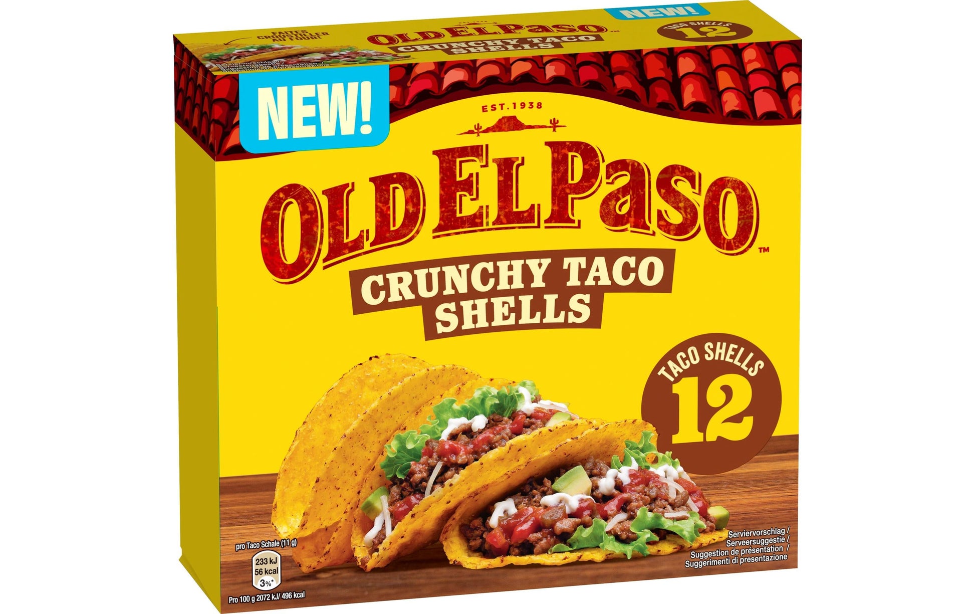 Old El Paso Taco-Schalen – 12 Stück, 135 g