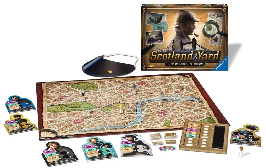 Ravensburger S. Holmes Scotland Yard Familienausgabe – Brettspiel, 2–6 Spieler, ab 10 Jahren, 60 Min