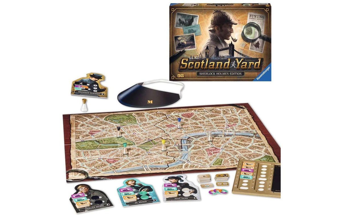 Ravensburger S. Holmes Scotland Yard Familienausgabe – Brettspiel, 2–6 Spieler, ab 10 Jahren, 60 Min