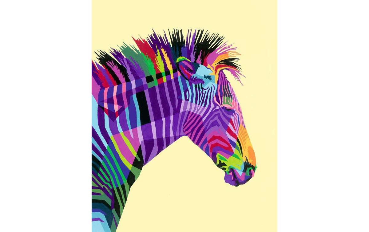 Ravensburger Zeichen-/Lettering-Set – Zebra – Acrylfarben – ab 12 Jahren