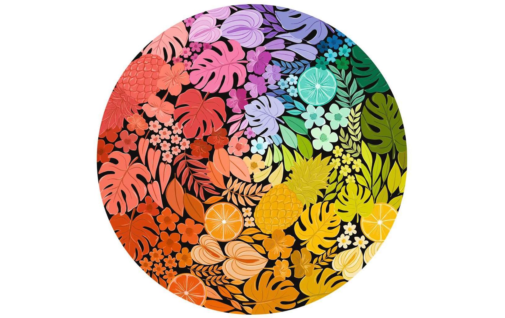 Ravensburger Puzzle Circle of Colors – Tropical – 500 Teile – Ø 52,0 cm – ab 12 Jahren