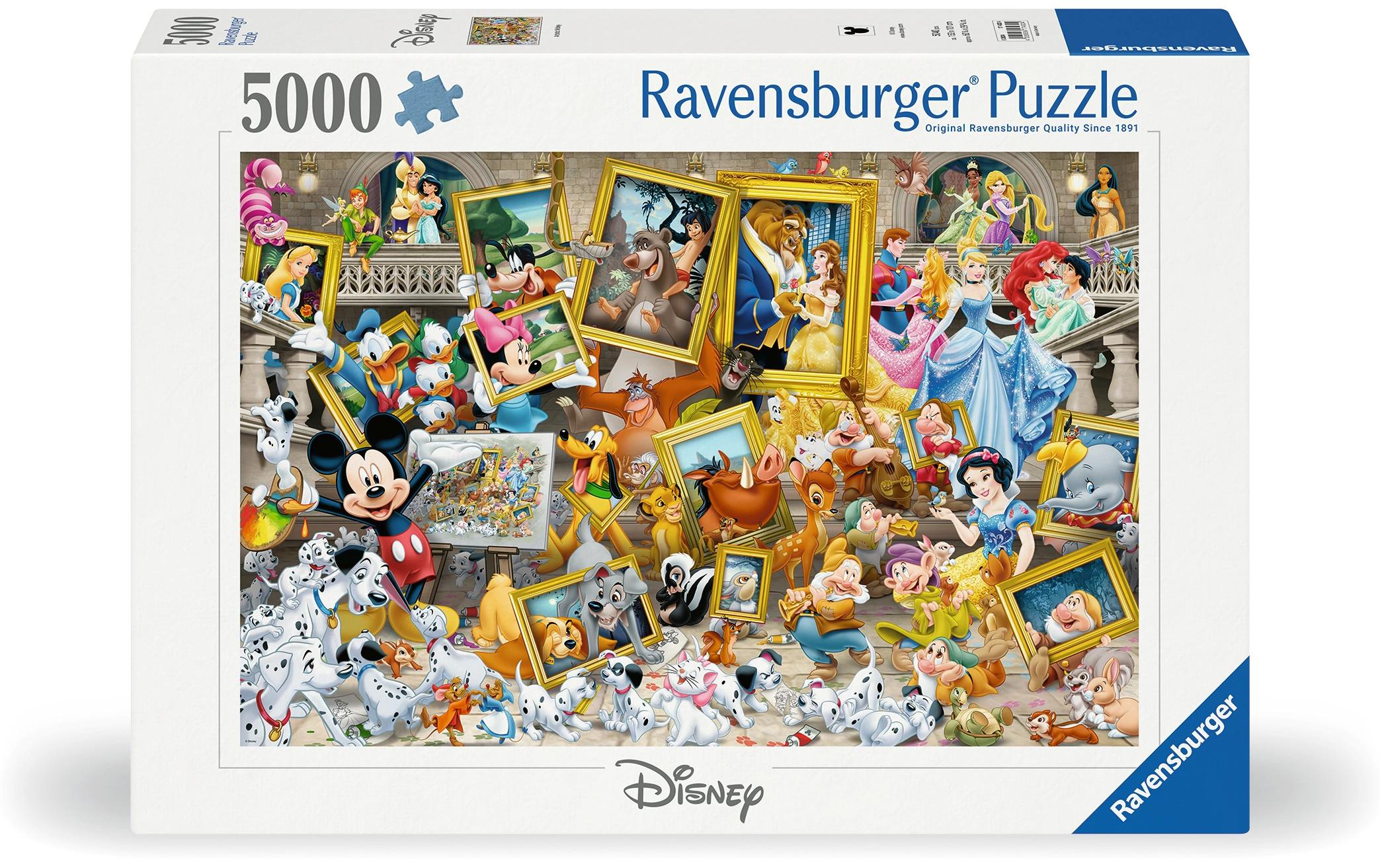 Ravensburger Puzzle Mickey als Künstler – 5000 Teile – 43,3 × 30,1 cm – ab 14 Jahren