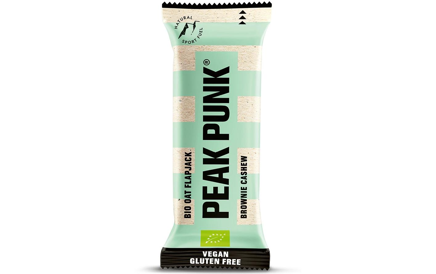 Peak punk Bio Haferflapjack – Brownie & Cashew, glutenfrei, vegan – 12 × 60 g