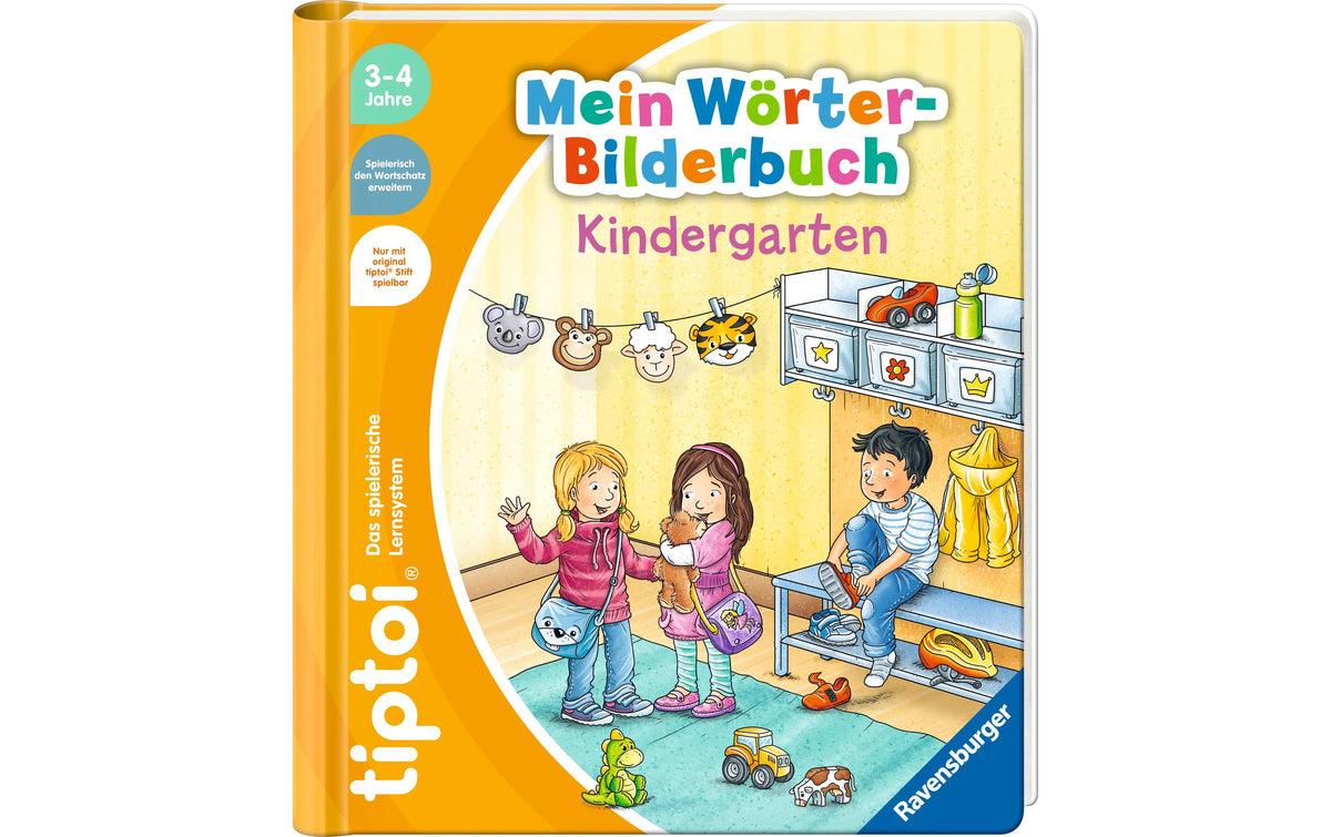 Ravensburger Lernbuch – tiptoi Wörter-Bilderbuch Kindergarten, Deutsch, ab 3 Jahren