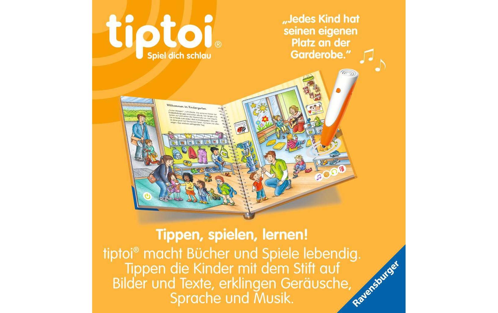 Ravensburger Lernbuch – tiptoi Wörter-Bilderbuch Kindergarten, Deutsch, ab 3 Jahren