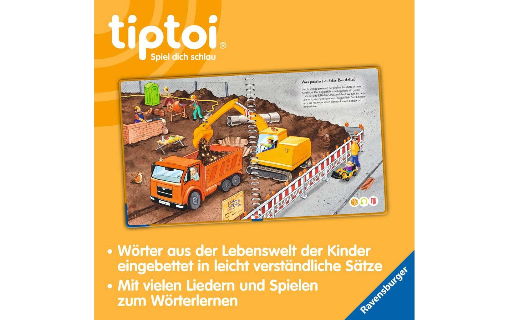 Ravensburger Lernbuch – tiptoi Wörter-Bilderbuch Unterwegs, Deutsch, ab 3 Jahren
