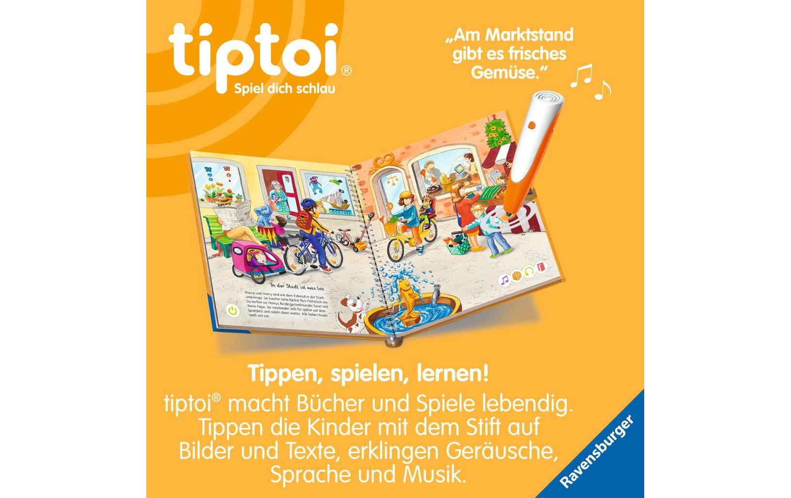 Ravensburger Lernbuch – tiptoi Wörter-Bilderbuch Unterwegs, Deutsch, ab 3 Jahren
