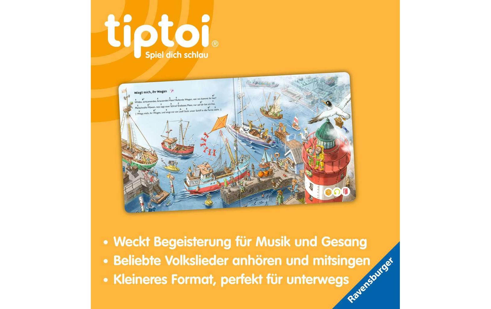 Ravensburger Lernbuch – tiptoi Mit den Schönsten Liedern Unterwegs, Deutsch, ab 3 Jahren