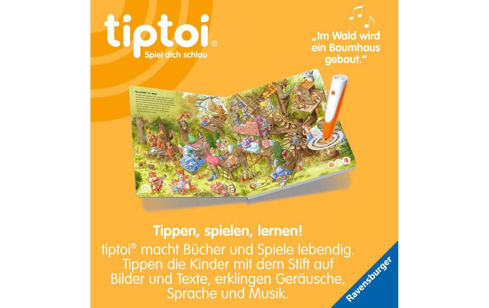 Ravensburger Lernbuch – tiptoi Die grosse Wimmelreise: Tiere, Deutsch, ab 4 Jahren