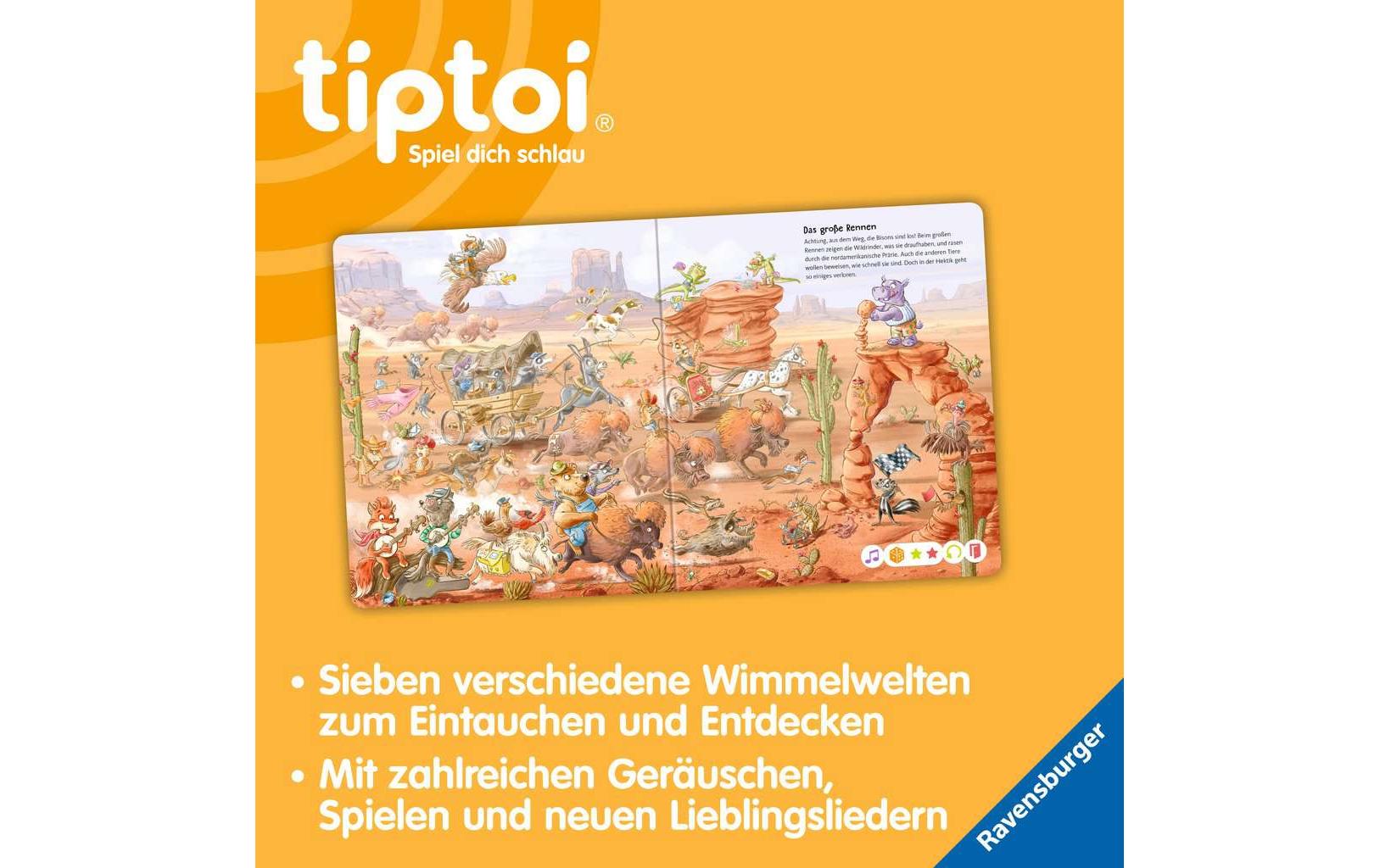 Ravensburger Lernbuch – tiptoi Die grosse Wimmelreise: Tiere, Deutsch, ab 4 Jahren