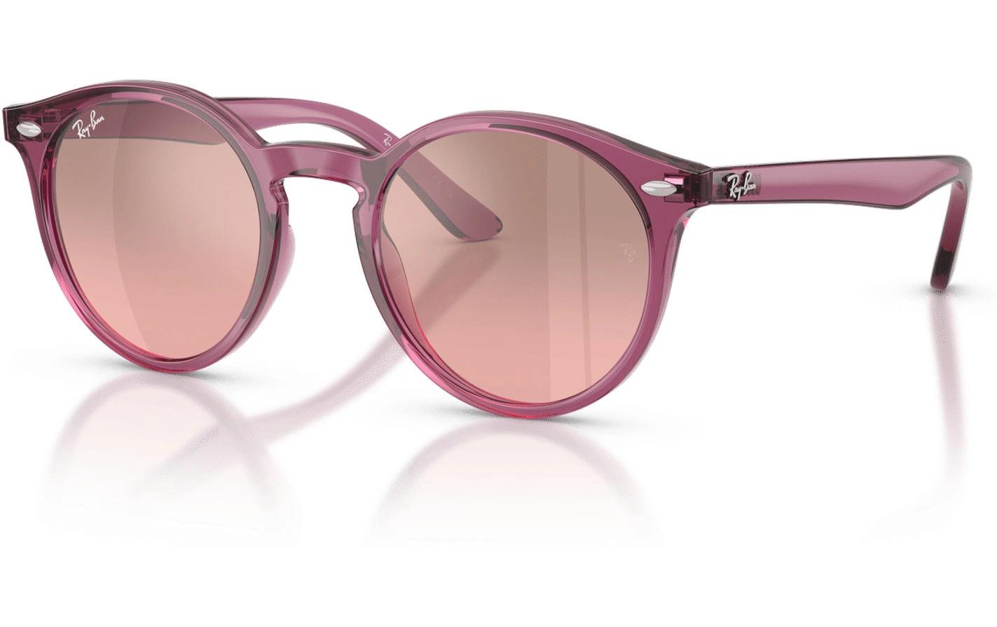 Ray-Ban RJ064S – Gläser rosa, polarisiert, UV-Schutz, Metall, rahmenlos