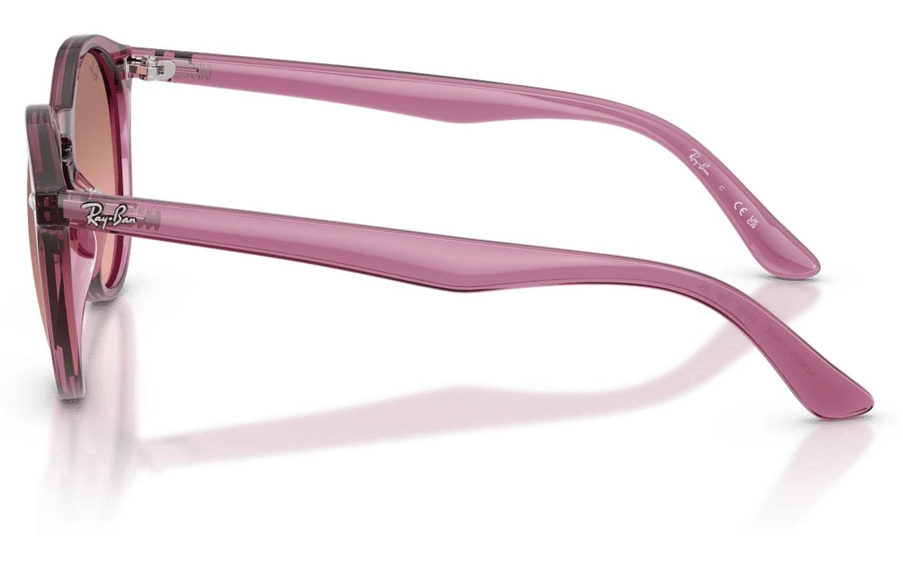 Ray-Ban RJ064S – Gläser rosa, polarisiert, UV-Schutz, Metall, rahmenlos
