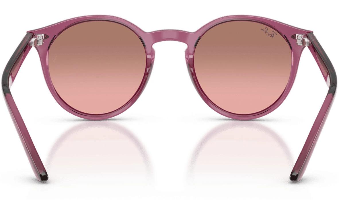 Ray-Ban RJ064S – Gläser rosa, polarisiert, UV-Schutz, Metall, rahmenlos