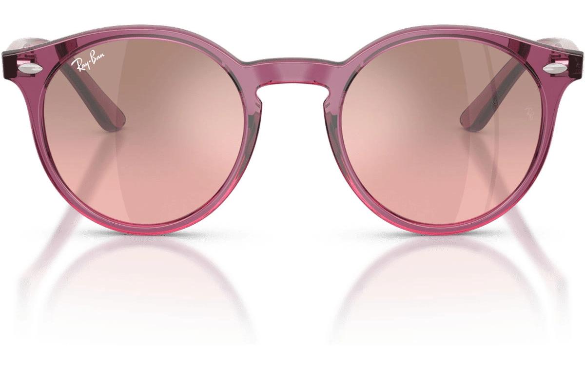 Ray-Ban RJ064S – Gläser rosa, polarisiert, UV-Schutz, Metall, rahmenlos