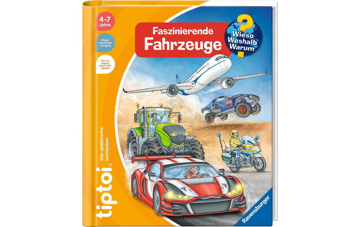 Ravensburger tiptoi – Lernbuch – WWW Fahrzeuge, ab 4 Jahren