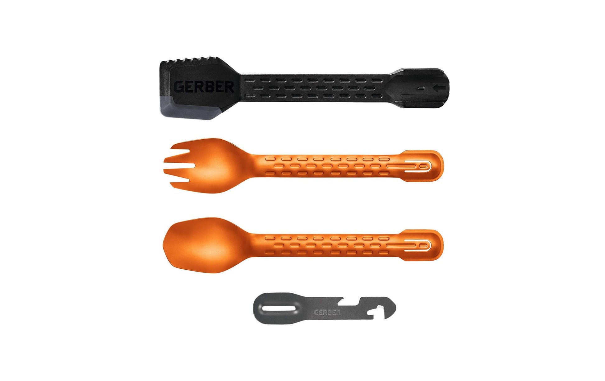 Gerber Compleat Lunchbox-Besteck – 4-teilig, 19,7 cm, glasfaserverstärktes Nylon, Silikon, Orange