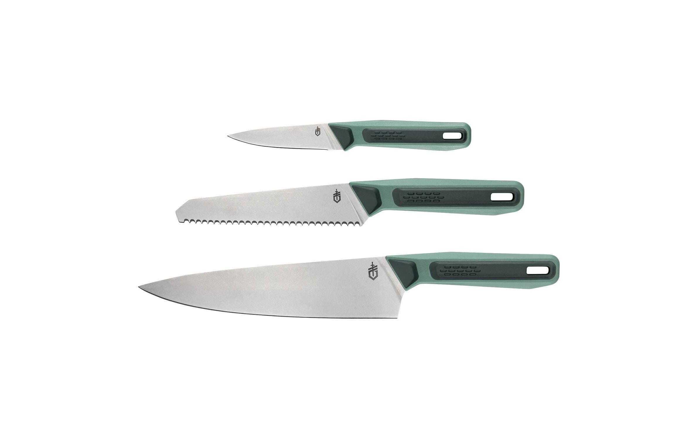 Gerber Besteck-Set – Edelstahl, Griff Polypropylen, Grün, spülmaschinenfest