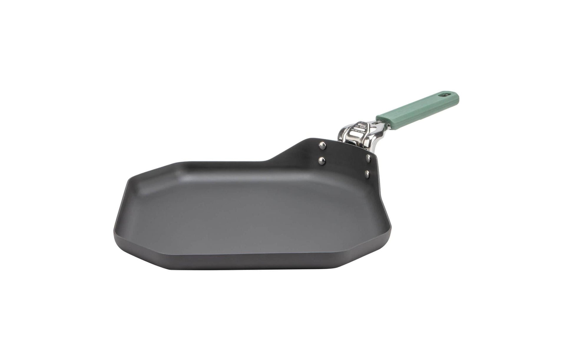 Gerber Fonduepfanne COMPLEAT GRIDDLE – Ø 28 cm, Edelstahl/Kohlenstoffstahl/Polymer/Silikon, Grün