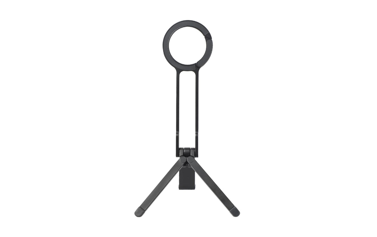 4smarts Stativ-Halter – Foto-Griff – MagSafe – für MagSafe-fähige Smartphones – Schwarz/Silber