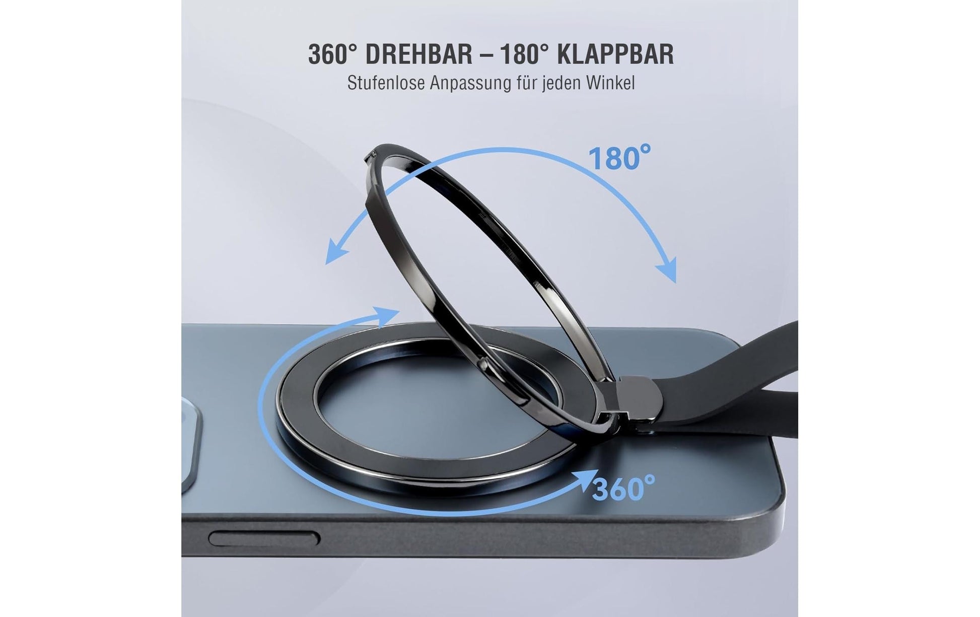 4smarts Telefonring – MagSafe – für iPhone ab Generation 12, Hüllen mit Magnetfunktion – 2er Set