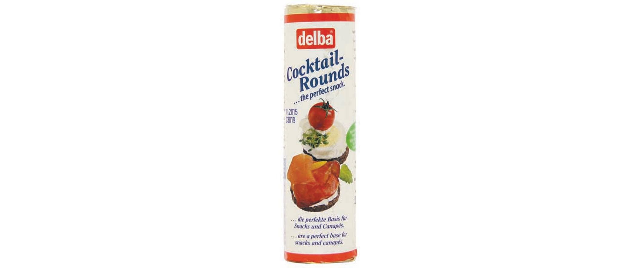 Delba Pumpernickel Cocktail-Rounds Cracker, vegan – 280 g