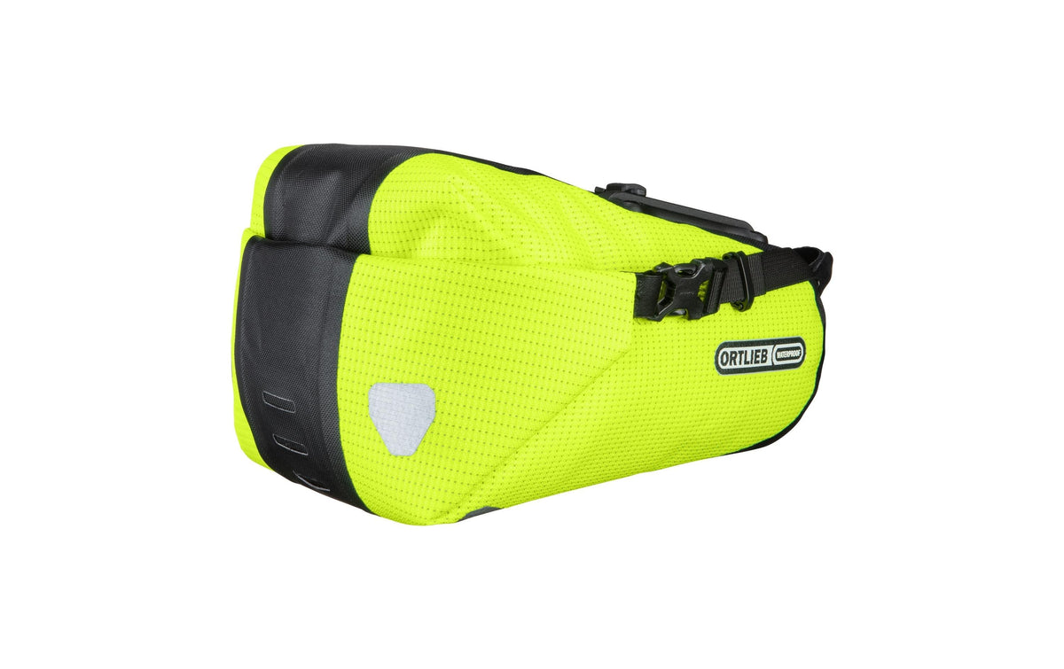 Ortlieb Satteltasche High-Vis – für Sattel/Sattelstütze – Grösse S – Neongelb/Schwarz