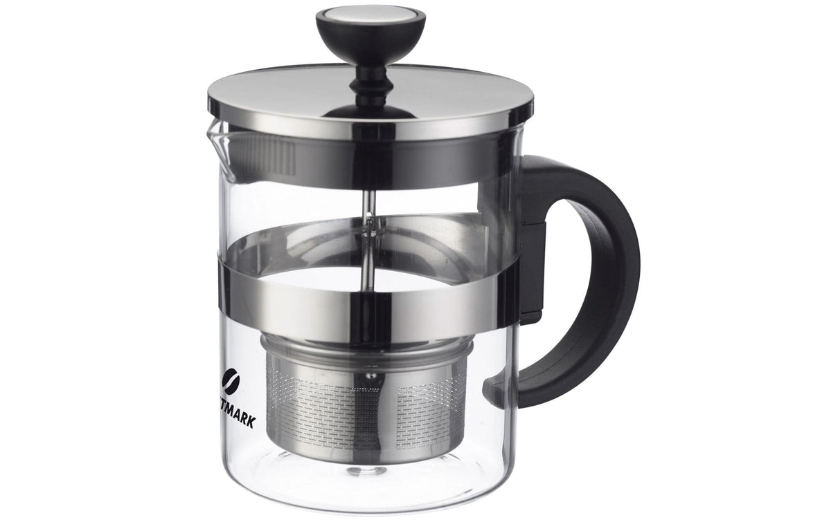 Westmark Teekanne, 0,6 l, Borosilikatglas/Edelstahl, Edelstahl-Teesieb
