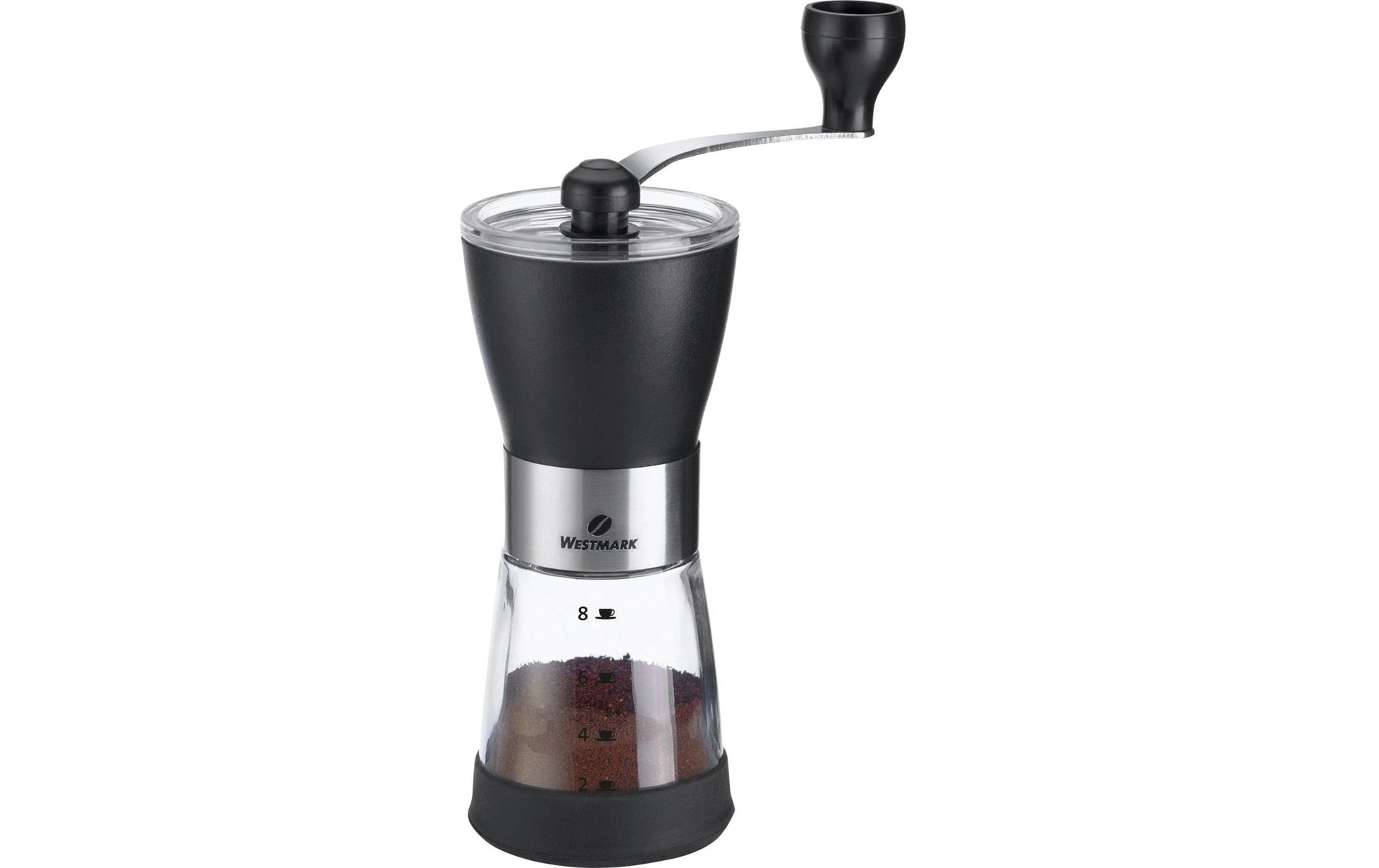 Westmark Kaffeemühle 72 g, 15 × 21,5 × 7,5 cm, Edelstahl, Schwarz, Manuell