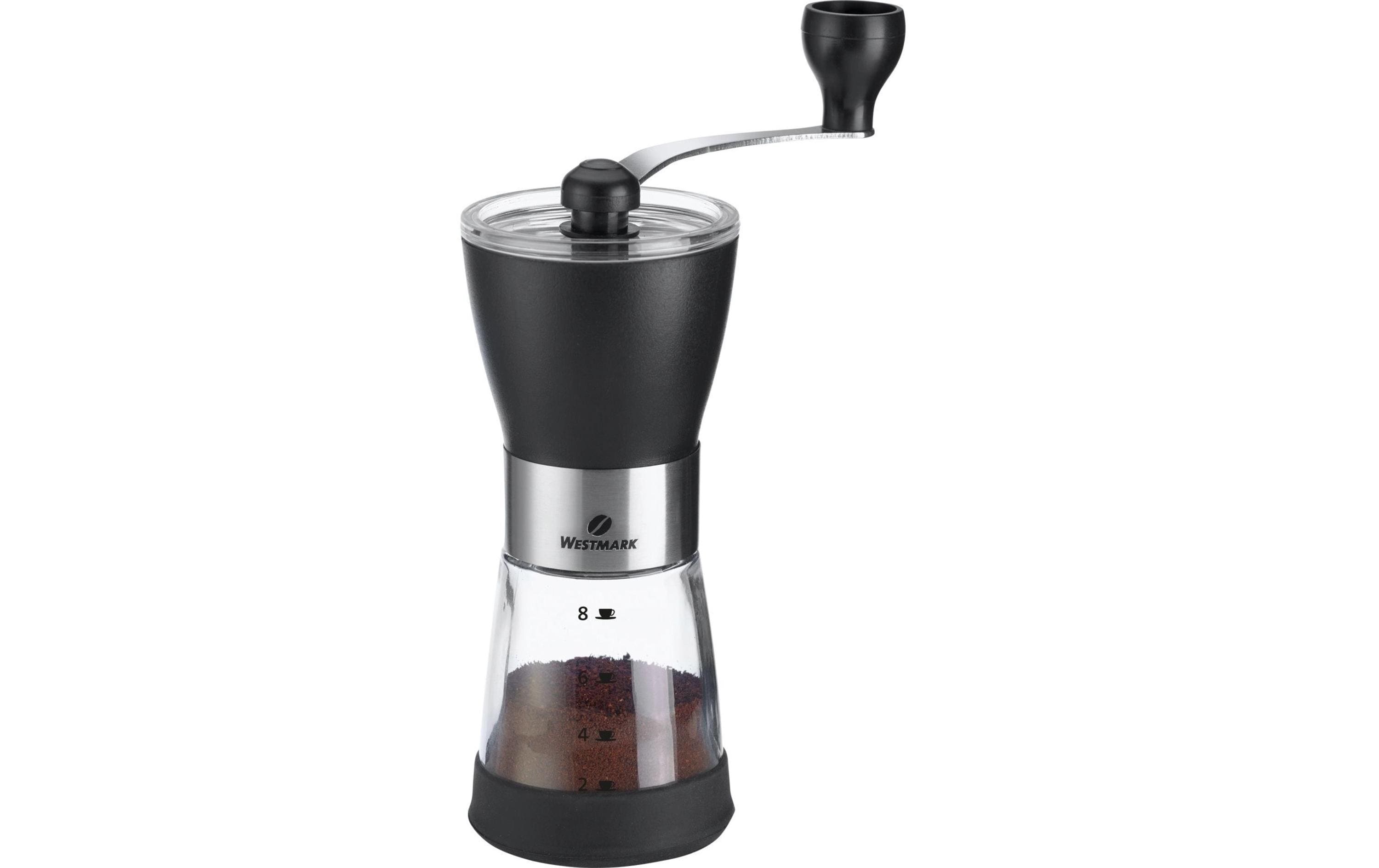 Westmark Kaffeemühle 72 g, 15 × 21,5 × 7,5 cm, Edelstahl, Schwarz, Manuell