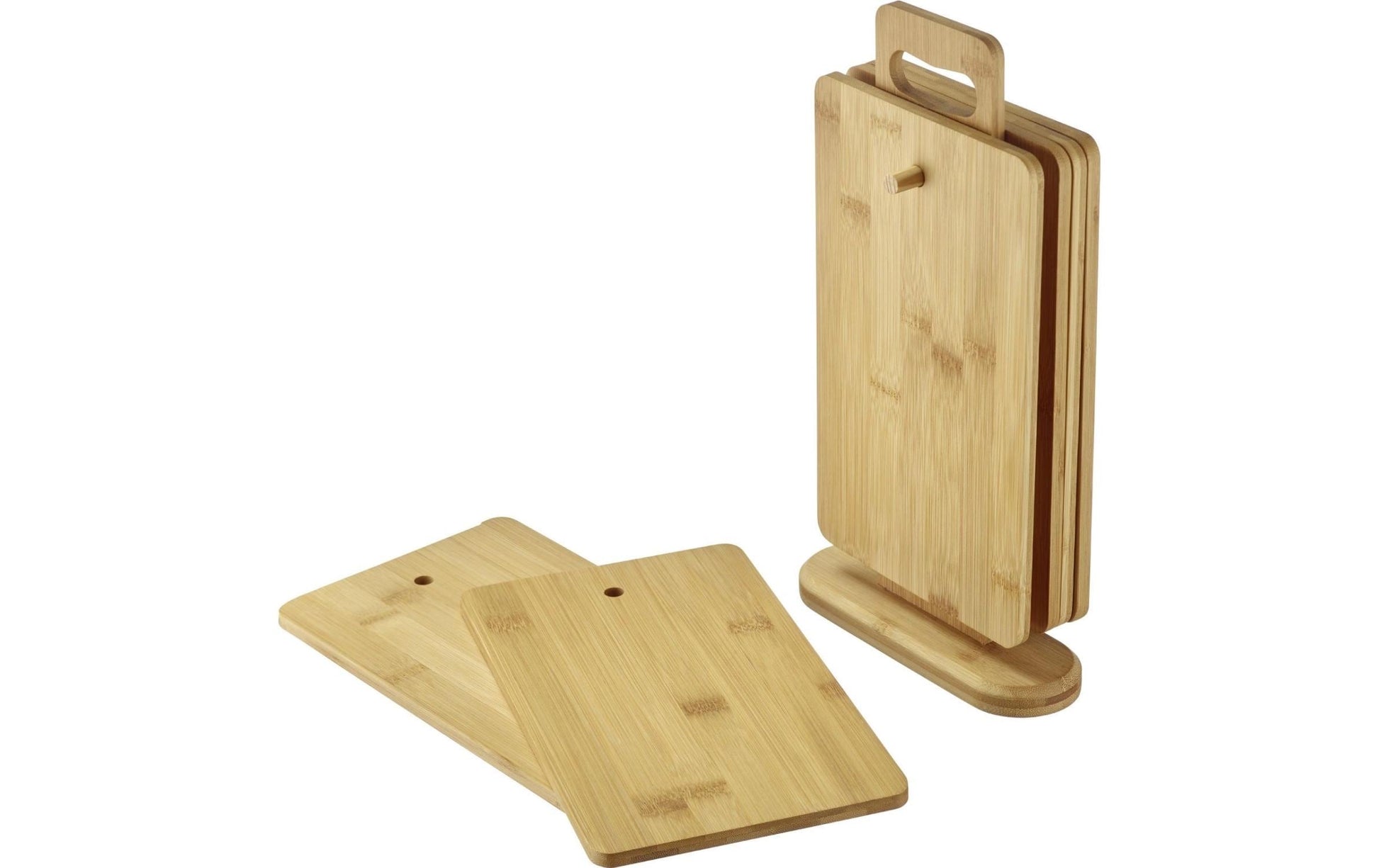 Westmark Schneidebrett 17,9 × 32 × 6 cm, Bambus, Braun, 7-teilig