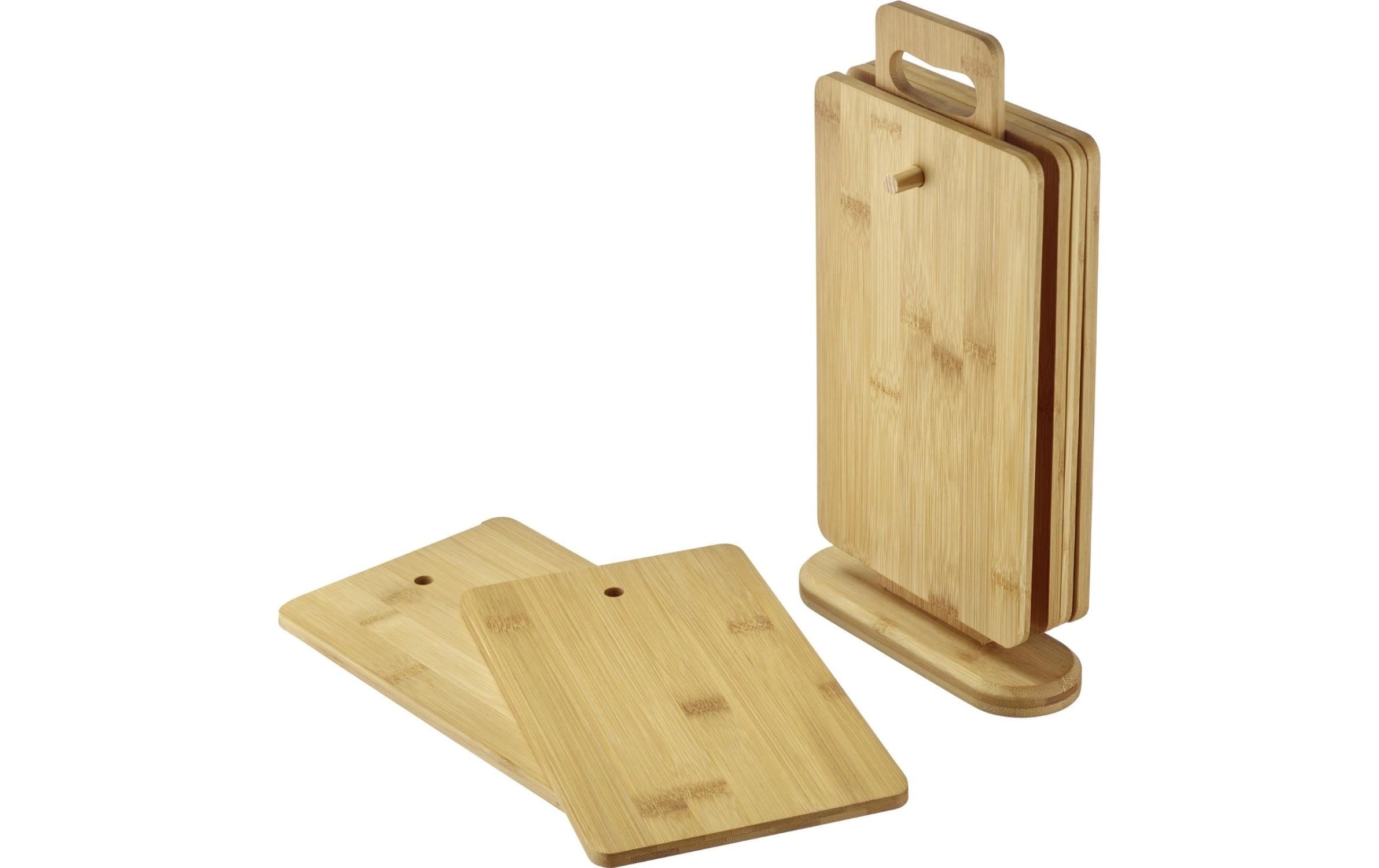 Westmark Schneidebrett 17,9 × 32 × 6 cm, Bambus, Braun, 7-teilig