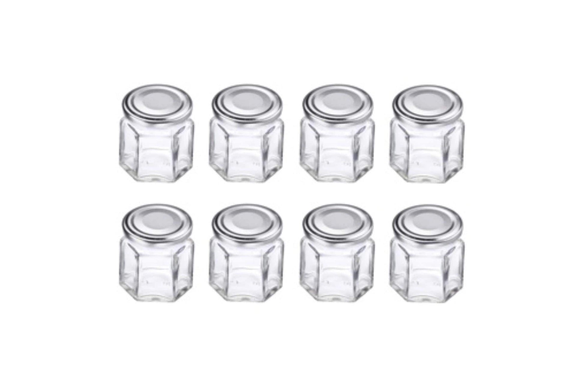 Westmark Einmachglas – 8er Set, 45 ml, Ø 4,8 cm, H 5,0 cm, Glas, mit Deckel, spülmaschinenfest