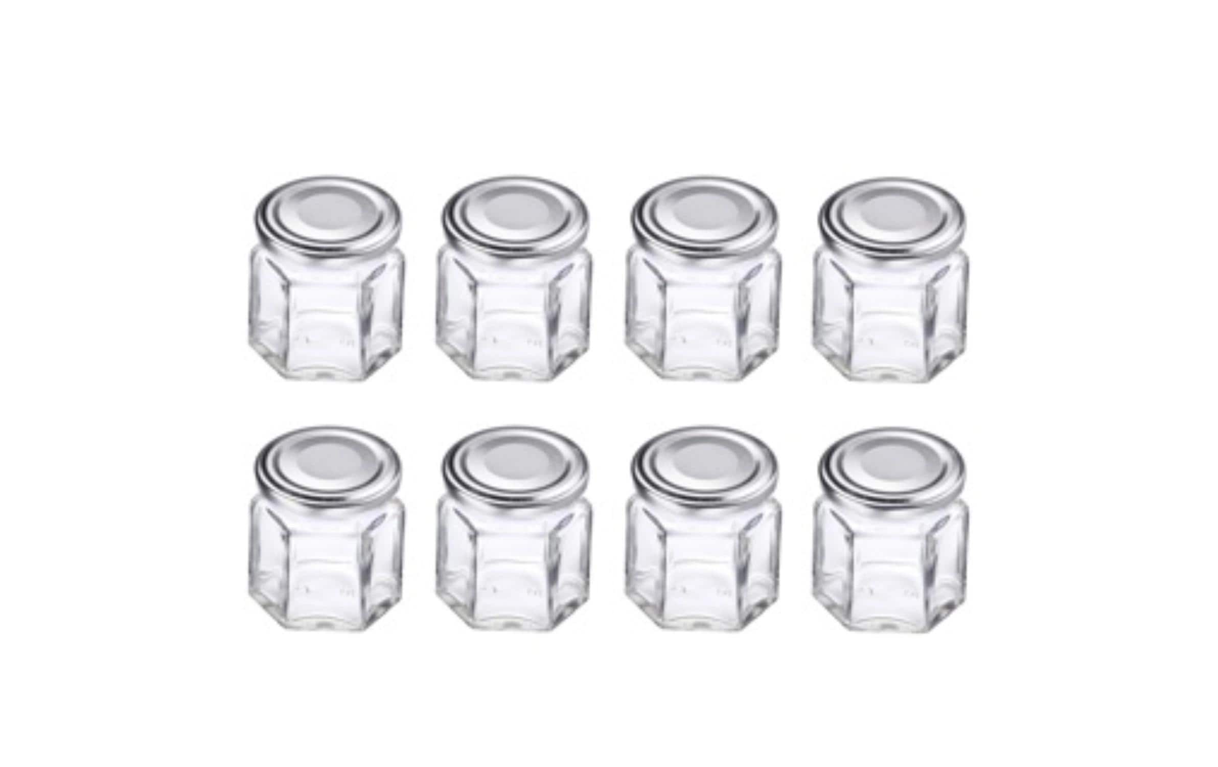 Westmark Einmachglas – 8er Set, 45 ml, Ø 4,8 cm, H 5,0 cm, Glas, mit Deckel, spülmaschinenfest