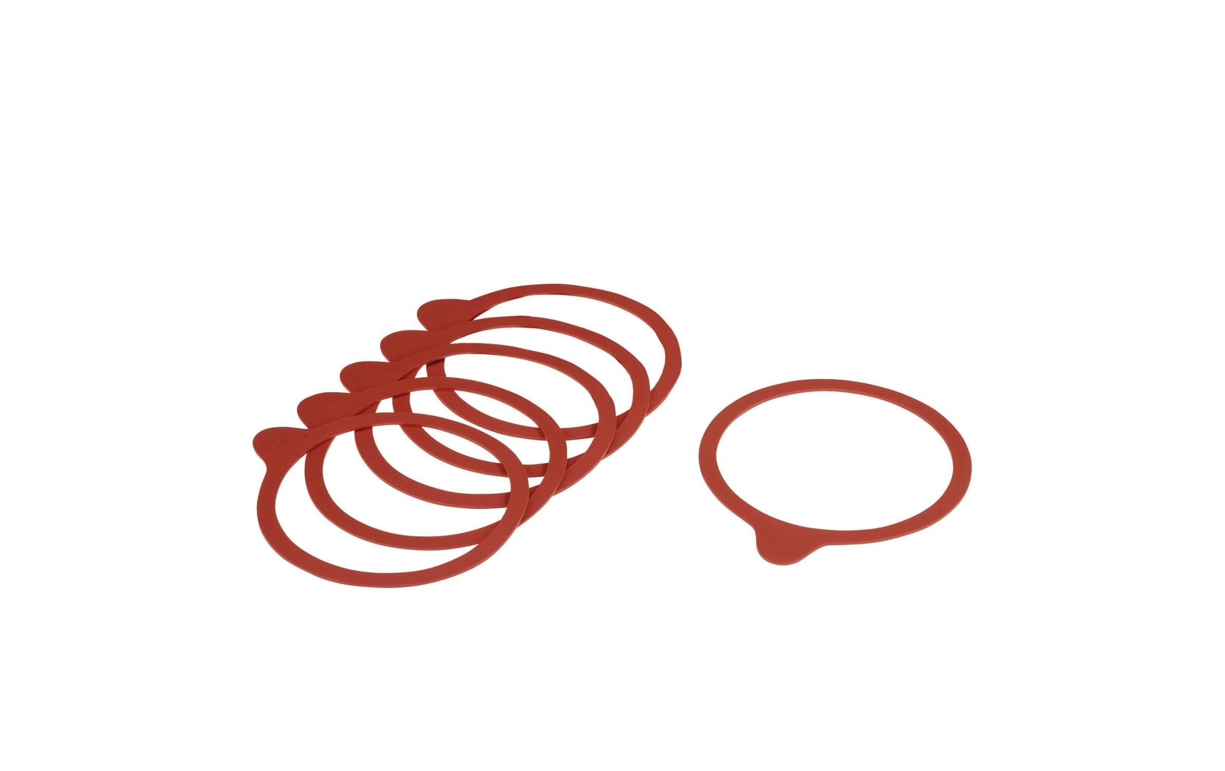 Westmark Gummiring Ø 6,7 × 0,1 cm, Naturkautschuk, Rot