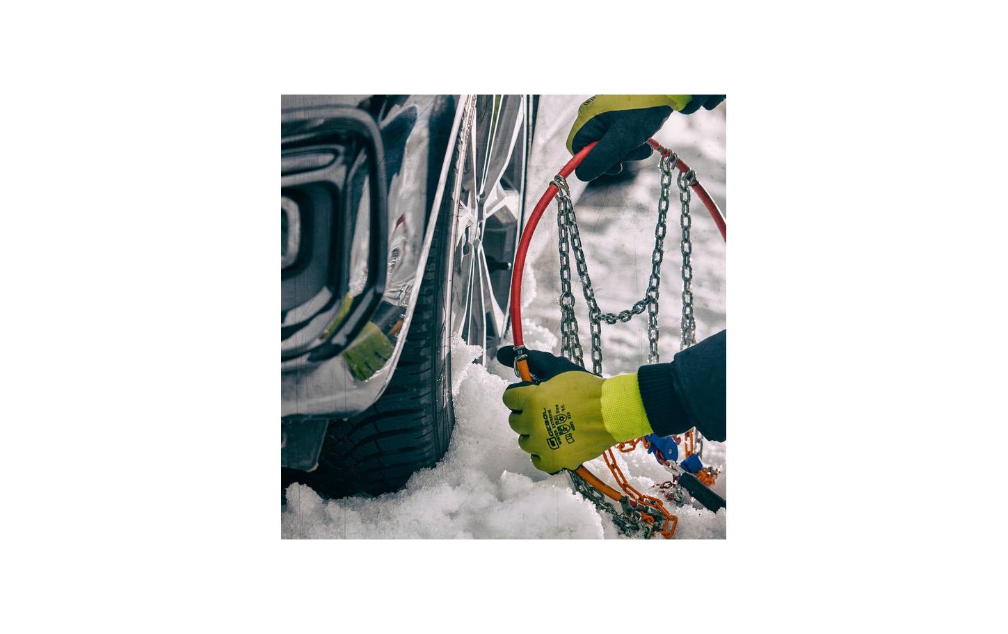 Gebol Arbeitshandschuhe Winter Extreme – Grösse 11 – Latex, Wasserfest, Ölabweisend, Grün/Schwarz