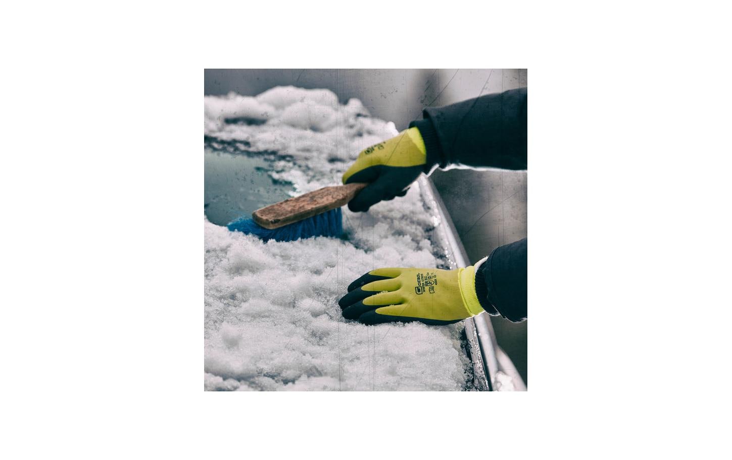 Gebol Arbeitshandschuhe Winter Extreme – Grösse 11 – Latex, Wasserfest, Ölabweisend, Grün/Schwarz